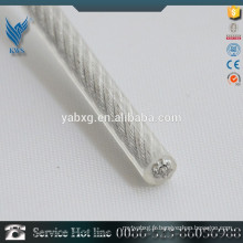 Câble de fil en acier inoxydable recouvert de plastique de taille personnalisée Choix de qualité